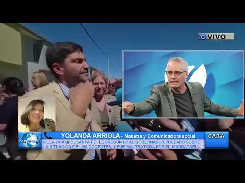 ENOJO CON EL GOBERNADOR MAXIMILIANO PULLARO EN SANTA FE