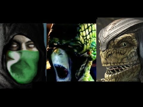 Mortal Kombat REPTILE Evolution Skins Costumes MK1 - MK11 - MORTAL KOMBAT 11