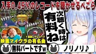 【ぺこヴィヴィ】入手0.45%の映画マイクラBGMレコードをウキウキでヴィヴィに聴かせる兎田ぺこら | マインクラフト【ホロライブ/兎田ぺこら/切り抜き/綺々羅々ヴィヴィ/映画マイクラ】 #兎田ぺこら