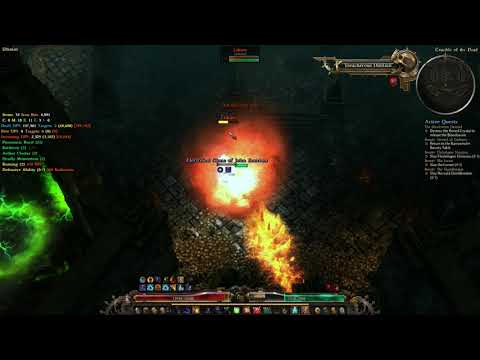 GRIM DAWN - Belgothian Blademaster vs Lokarr 74secs (1.1.2.5)
