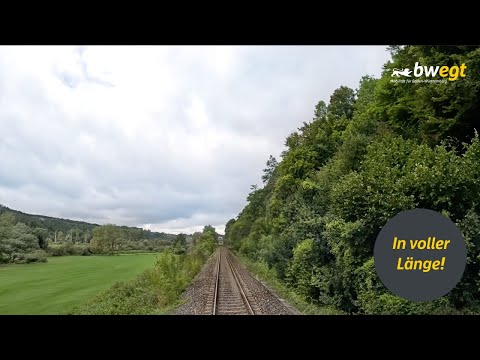 Führerstandsmitfahrt von Ulm nach Sigmaringen auf der Donautalbahn mit bwegt