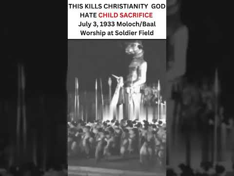 BABY SACRIFICE (Reenactment) #baal #moloch #July 3 1933 Moloch/Baal Worship at Soldier Field