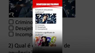 Quiz do Significado das Palavras
