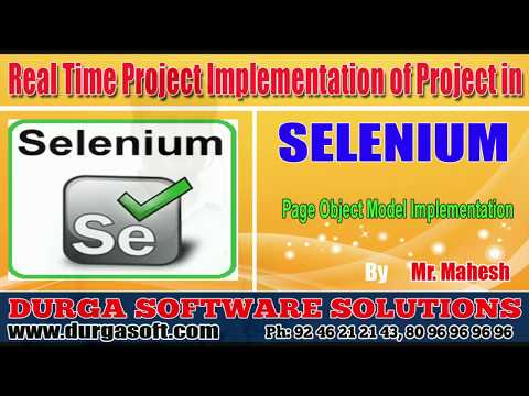 Selenium Project || Page Object Model Implementation by Mahesh