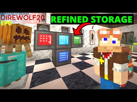 Direwolf20 1.18 Lets Play | Upgrading Thermal Dynamos and Refined Storage Setup