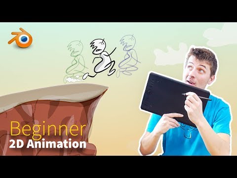 how to create 2d animations  beginners blender tutorial by cg geek