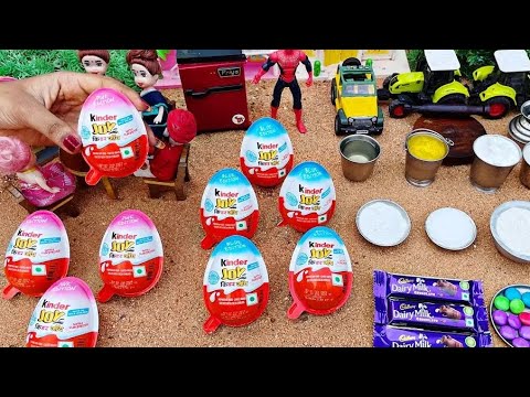miniature🍫 Kinder 🍬 Joy 🍭Recipe  | kinder Chocolate Cake Chocolate lce