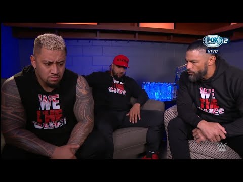 Roman Reigns confronta a Jimmy y Solo por culpa de Jey Uso - WWE SmackDown Español: 03/02/2023