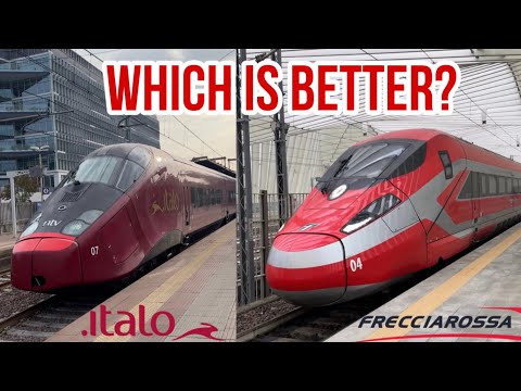FRECCIAROSSA 1000 vs ITALO AGV | Which Italian High Speed Train is The BEST? A Detailed Comparison!