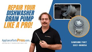 How to Replace Samsung Dishwasher Drain Pump DD31-00005A