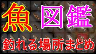 【ほの暮しの庭】魚の釣れる季節や場所まとめ図鑑を見る・祟られ釣り場どこ攻略実況