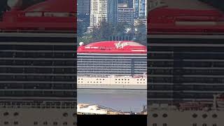 First EVER Virgin cruise ship in Vancouver, Brilliant Lady