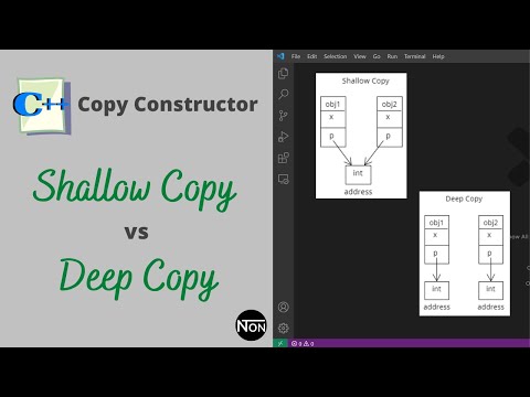 Shallow Copy vs Deep Copy | Types of Copy Constructor | C++