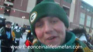 preview picture of video 'Green Bay Packers, NFC Champ Game - Once in a Lifetime Fan'