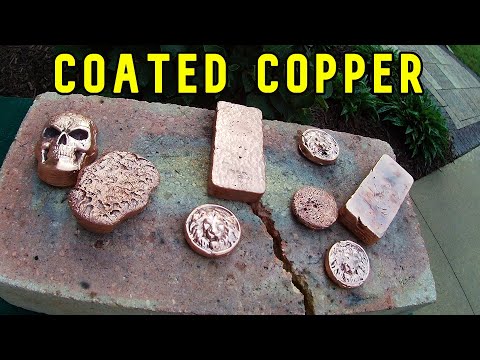 Melting Tin Coated Copper, Hammered Copper Bar