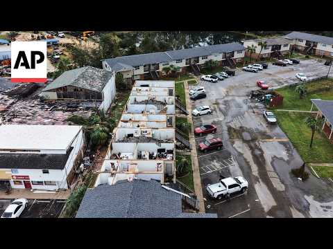 Hurricane Isaias rips the roof off an apartment complex in Florida