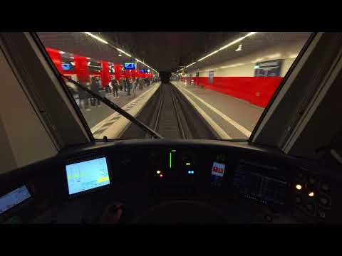 8K Führerstandsmitnahme S-Bahn München S8 Pasing - Flughafen BR423 04.03.2025