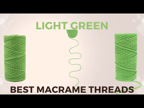 Light Green Round Macrame Crochet Thread