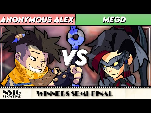 Anonymous Alex vs MegD - Brawlhalla Singles Winners Semis - nSig Showtime | Jaeyun vs Hattori