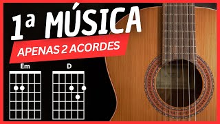 1ª MÚSICA no VIOLÃO - Todo Iniciante Consegue Tocar - Aula Passo a Passo (Acordes, Batida e Cifra)