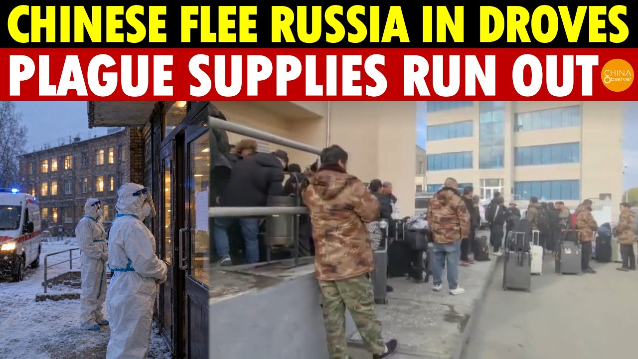 Plague Supplies Gone! Chinese Crowd Overnight Queues to Escape Russia, Flights Home Hard to Get
