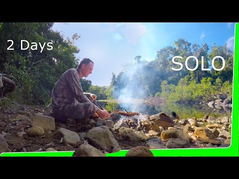 2 Day Solo Jungle Overnight Adventure Catch and Cook EP.452