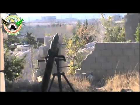 استهداف قوات النظام بقذائف الهاون من قبل لواء درع التوحيد في وادي الضيف محافظة ادلب