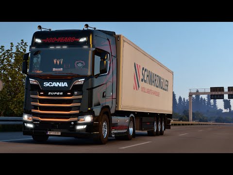 ETS2 1.40 - ProMods 2.55 - SCANIA S520 V8 - Trip: Dresden - Kiel