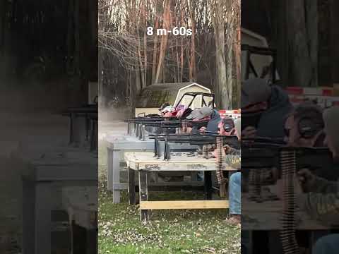 8 M60s shooting at same time!