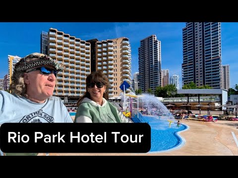 Walk around popular Rio Park Hotel in Benidorm