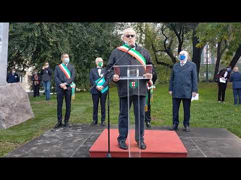 Inaugurazione a Milano del monumento agli infoibati, deportati ed esuli istriani, fiumani e dalmati