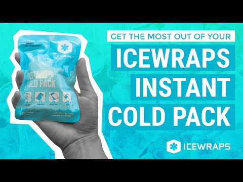 IceWraps Instant Cold Pack for Injuries, First Aid, and Pain Relief