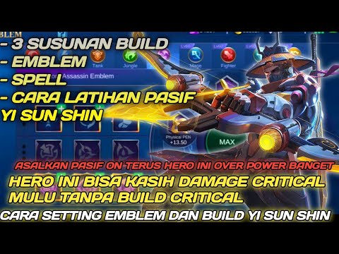CARA SETTING EMBLEM DAN BUILD YI SUN SHIN TERSAKIT 2021 - EMBLEM YI SUN SHIN | YI SUN SHIN