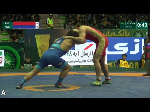 Final 5-6 FS - 86 kg: A. MAGAMAEV (RUS) df. U. PUREVJAV (MGL) by TF, 10-0