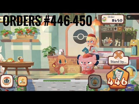 [Pokemon Cafe Mix] Episode 162 - Orders #446, 447, 448, 449, and 450