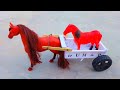 DIY Horse Cart Loaded From Horse DIY How To Make Mini Horse Cart At Home Easy Village Home