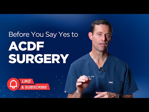 ACDF Neck Surgery Explained — Risks, Benefits & Recovery (Cervical Fusion Guide)