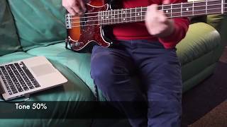 Video thumbnail for Fender Professional Precision Bass pure vintage 63 pickups and v-mod pickups by forty hertz