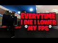 Raiding BUT Everytime We Die We LOWER OUR FPS in Da Hood! 😞