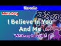 I Believe In You And Me By Whitney Houston Karaoke Male Key