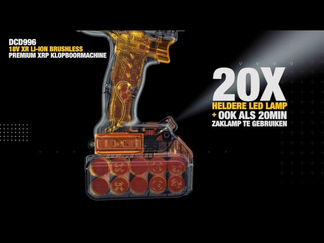 DeWALT DCD996P2 18V Li-Ion accu boor-/schroefmachine set (2x 5.0Ah accu) in TSTAK - koolborstelloos-image