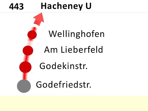 DSW21 Ansagen Bus 443 Wellinghofen - Hacheney