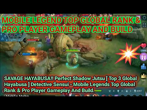 TOP GLOBAL RANK & PRO PLAYER GAMEPLAY AND BUILD #mobilegend