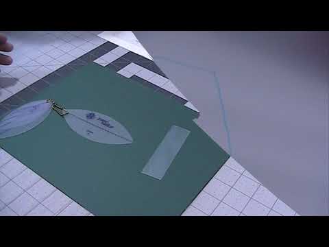 How to make a quilting template with thin plastic