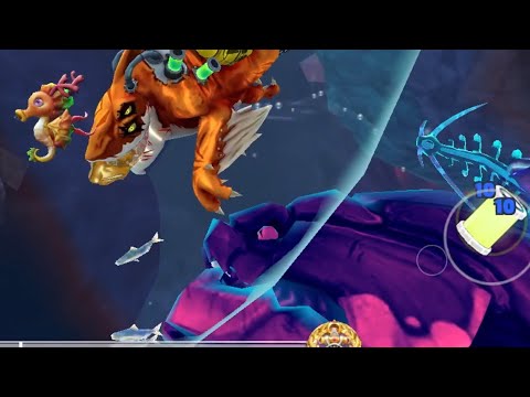 Tiny Meltdown vs Enemy Big Momma! - Hungry Shark World