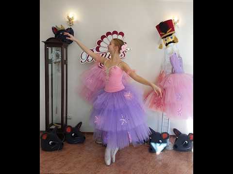 Ballet costume Flowers Waltz Sleeping Beauty Nutcracker F 0062 - video 6