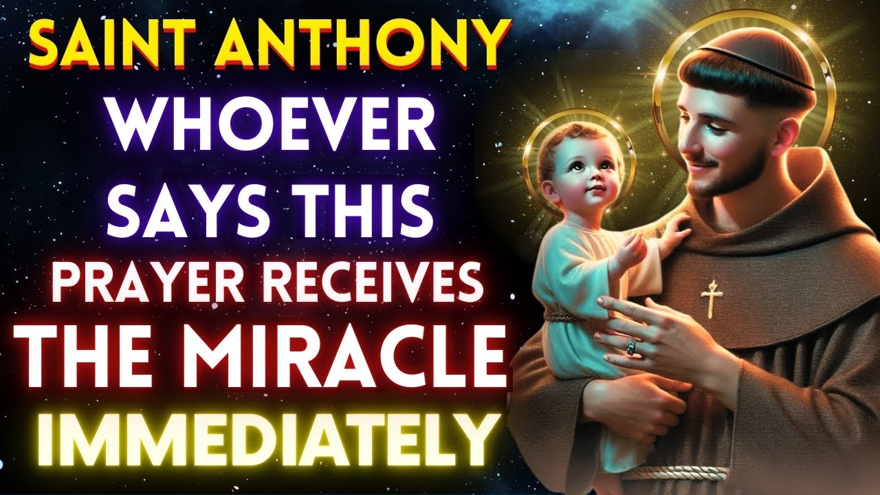💖RECEIVE MANY MIRACLES IN THIS PRAYER FOR AN URGENT MIRACLE - SAINT ANTHONY