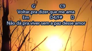 A paz desse amor -  Paula fernandes ( Letra cifrada )