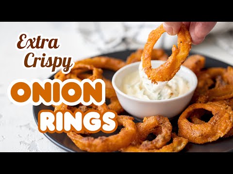 Extra Crispy Oven-Baked Onion Rings | How to Make Onion Rings at Home