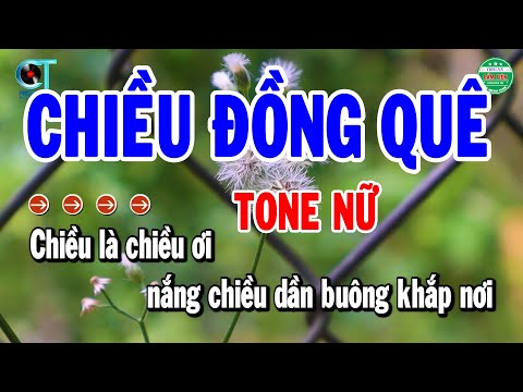 Karaoke Chiều Đồng Quê Tone Nữ Cha Cha Mới Nhất 2023 | Cẩm Tiên Organ